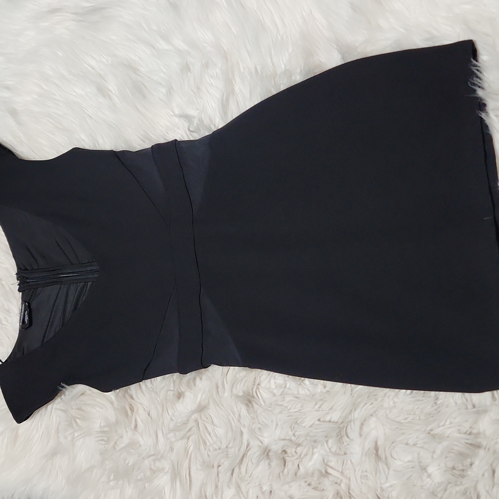 Bebe Little Black Dress W Sheer Sides- XS